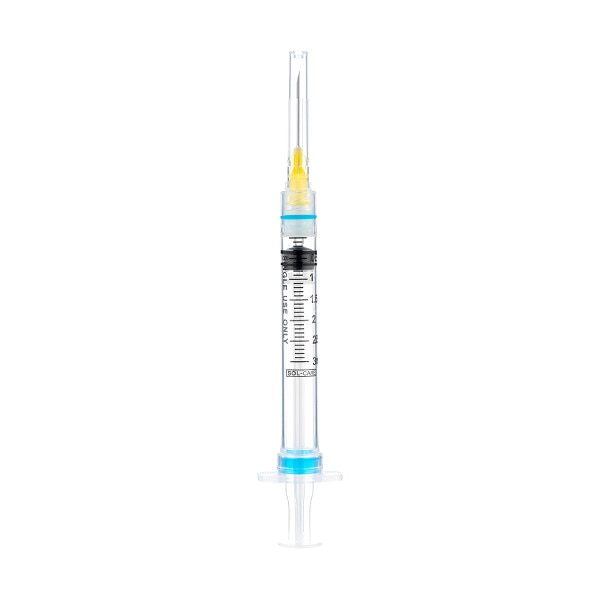 SOL-CARE Luer Lock Safety Syringe